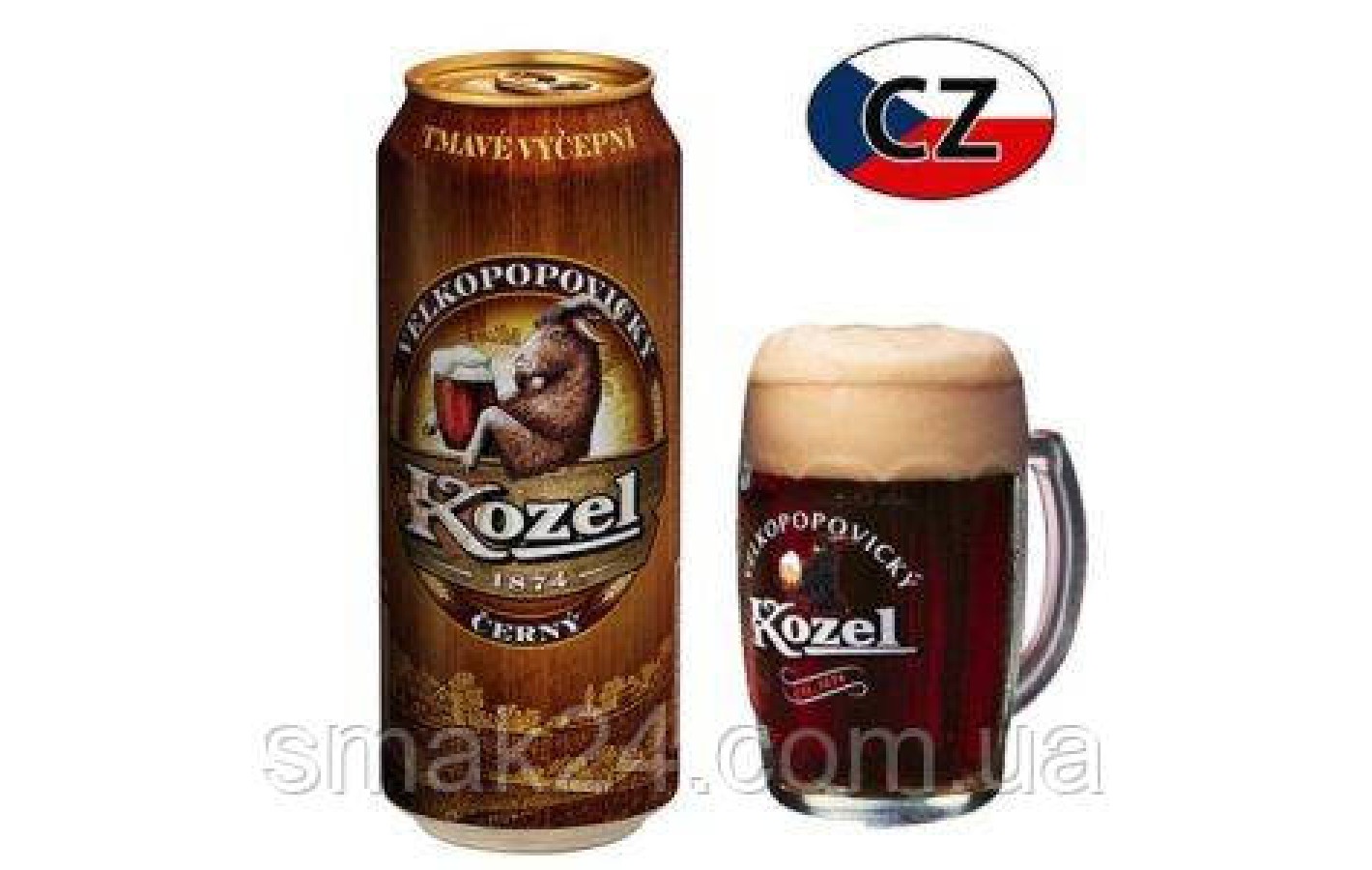 Пиво темне Kozel Козел 0.5 л ж\б Чехія