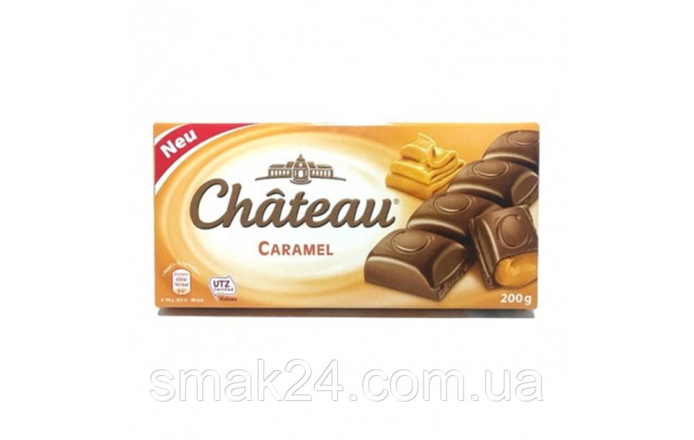 Шоколад молочний з карамеллю Chateau Німеччина 200г