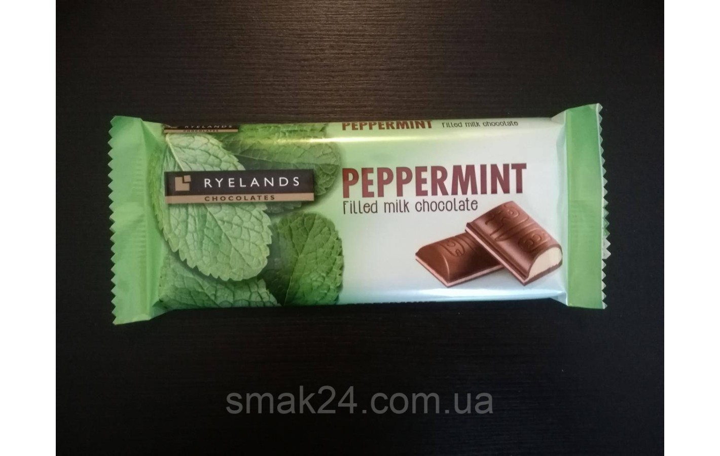 Шоколад молочний з м'ятою Peppermint Ryelands 100г Словенія