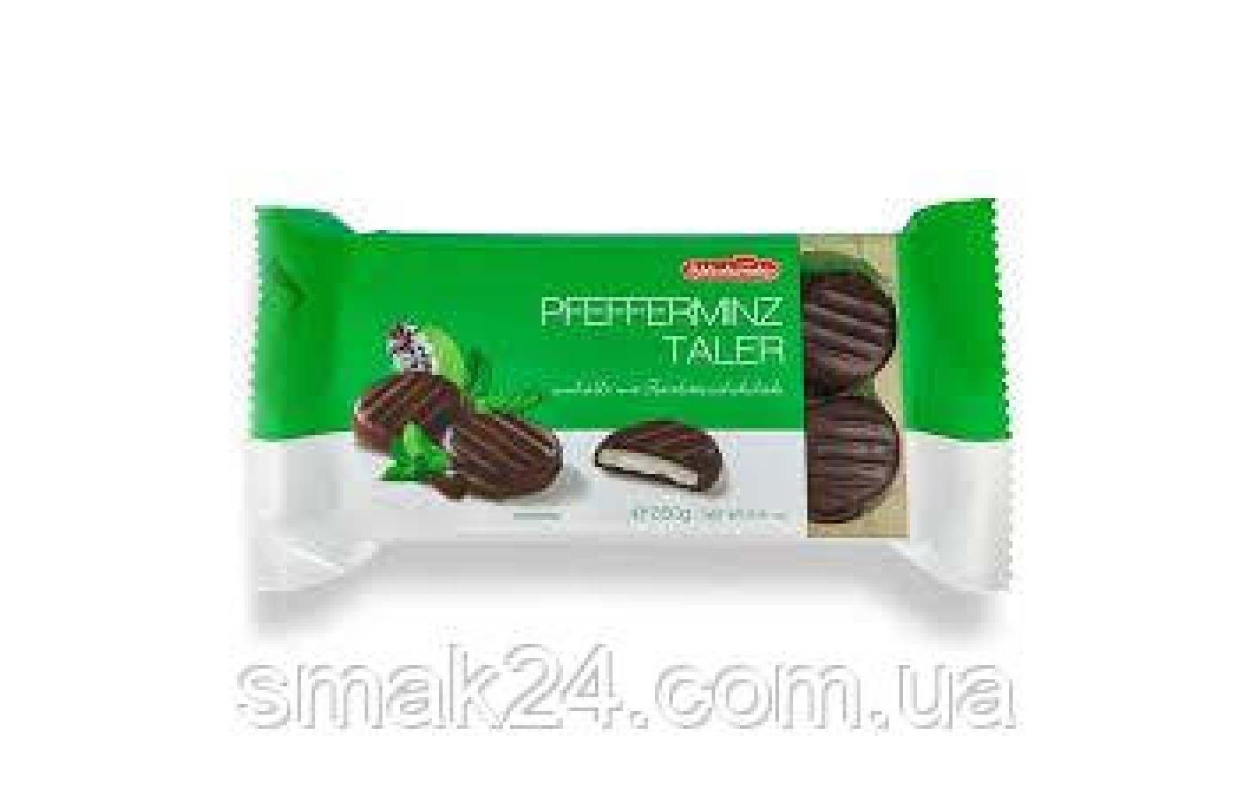 Конфеты с мятным талером в темном шоколаде Pfefferminz Taler  Schluckwerder 250г Германия