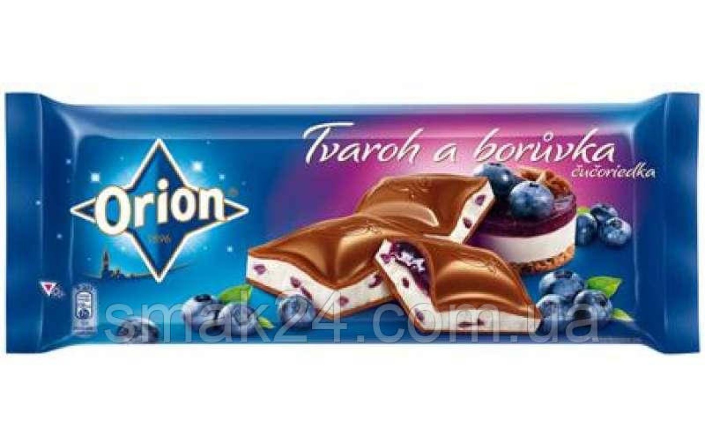 Шоколад молочний з чорничним чізкейком Boruvka Orion Nestle Чехія 240г