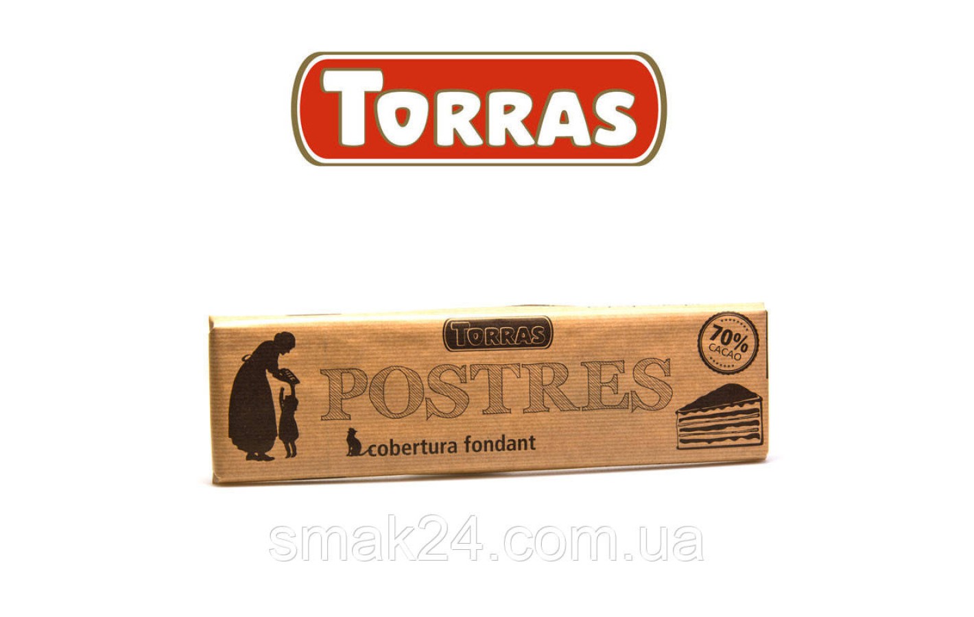 Шоколад чорний без глютену Torras Postres 70% какао Іспанія 300г