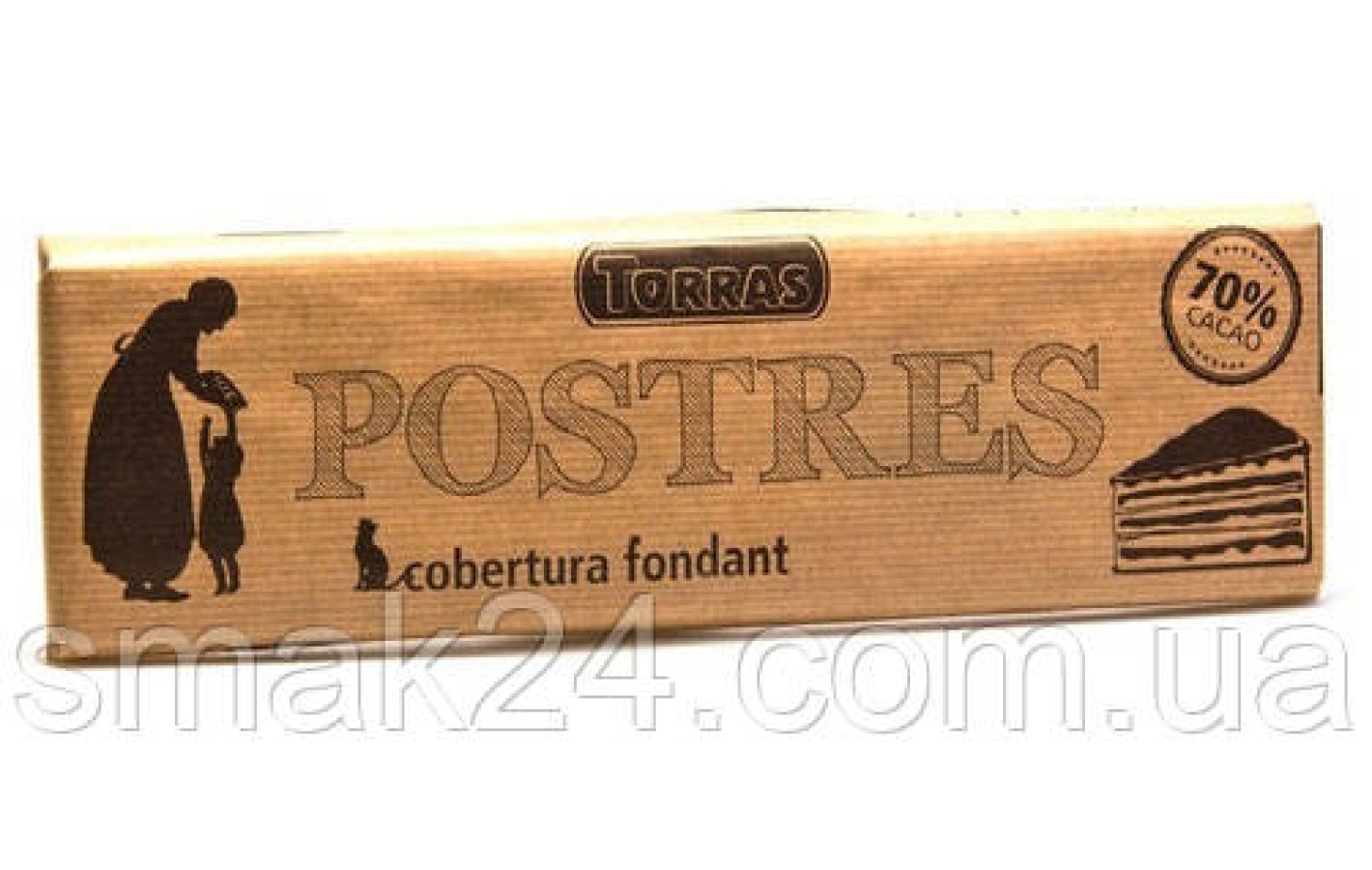 Шоколад чорний без глютену Torras Postres 70% какао Іспанія 300г