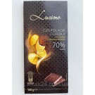 Шоколад черный с апельсином 70 % какао Luximo Premium  Польша 100г.