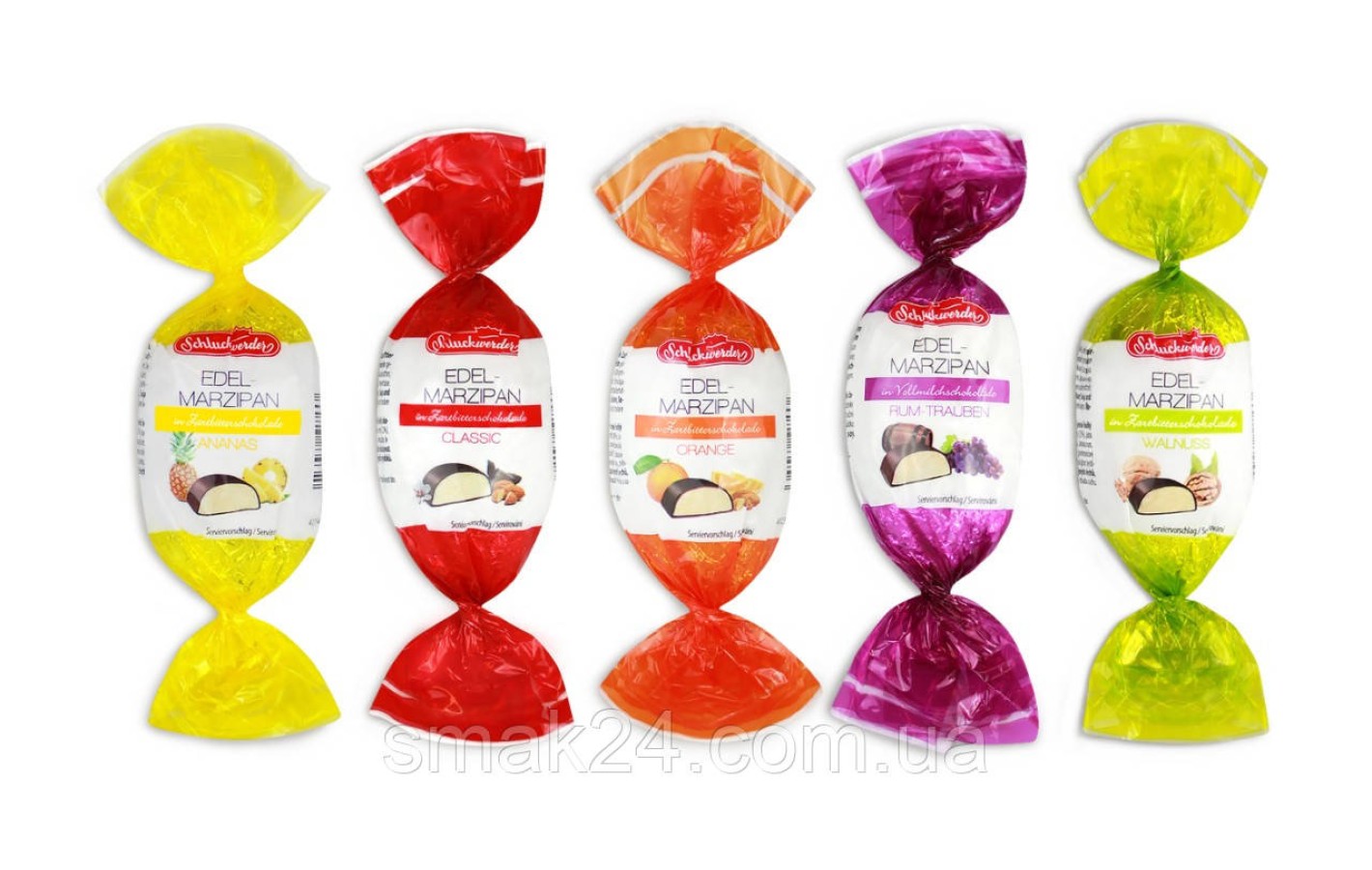 Марципан Edelmarzipan Schluckwerder 5 смаків 100 г Німеччина