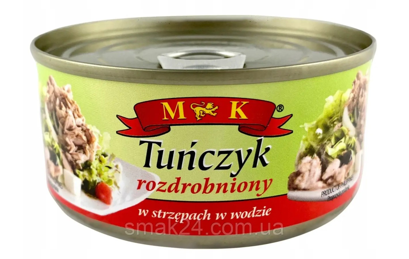 Тунець подрібнений для салату M&K Tunczyk Rozdrobniony w wodzie Польща 170г