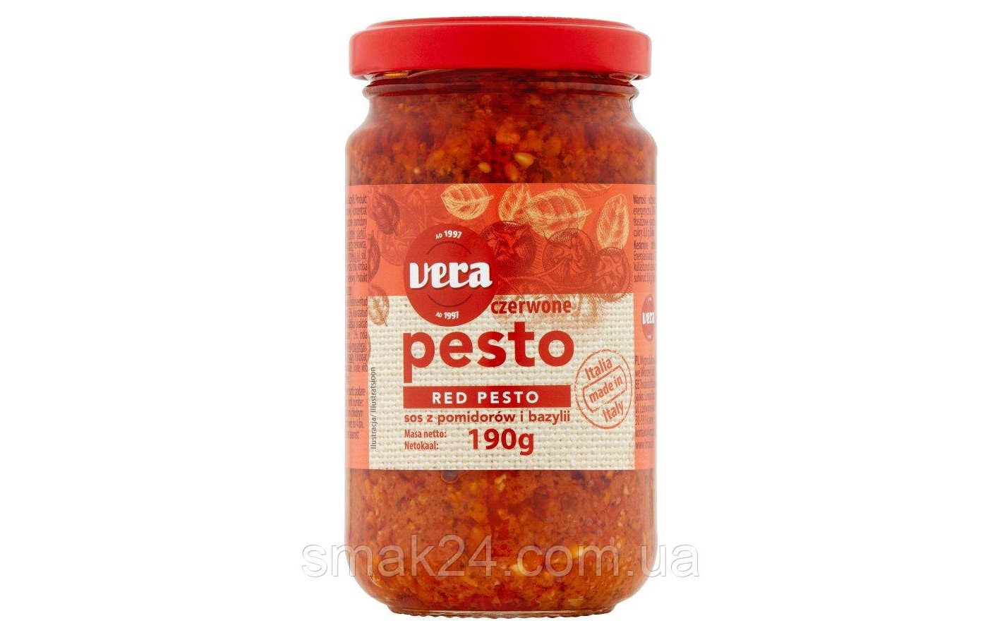 Соус Red Pesto Vera 190 г Польща