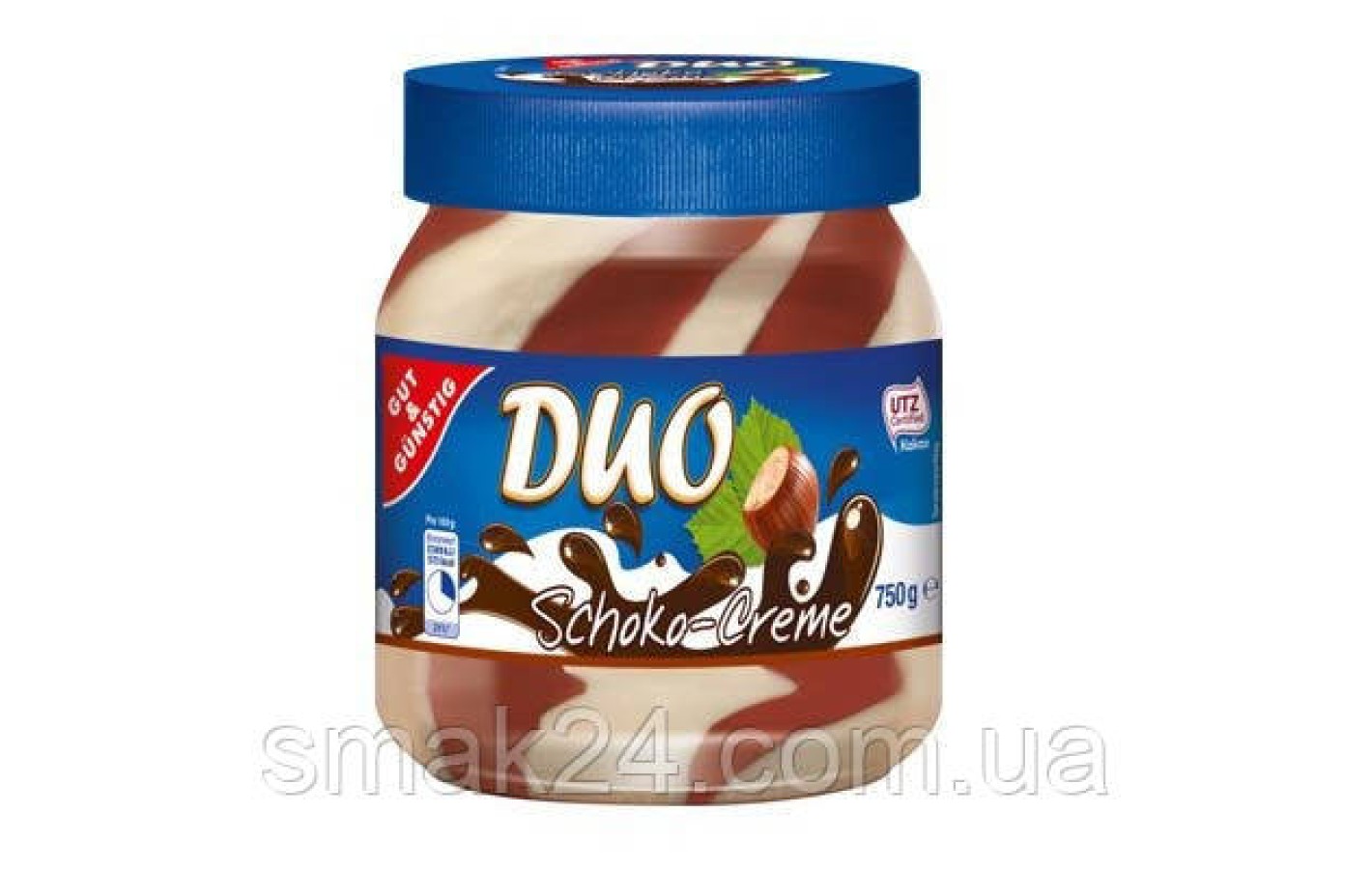 Шоколадний крем (паста) Duo Scoko-Cremo Gut&Gunstig з горіхом Німеччина 750г