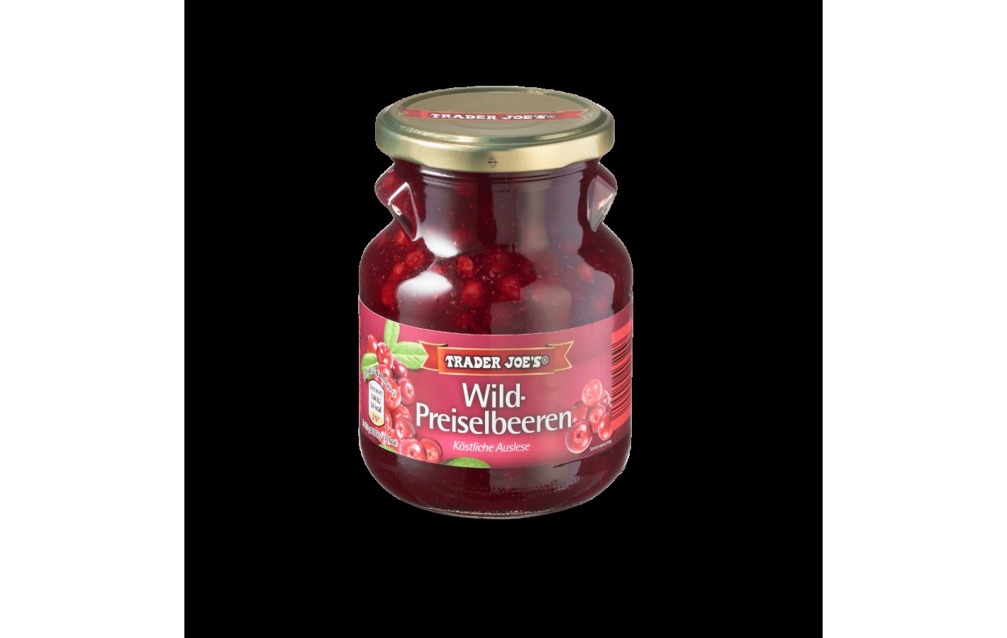 Журавлина (дика брусниця) Wild-Preiselbeeren Trader Joes 400г Німеччина