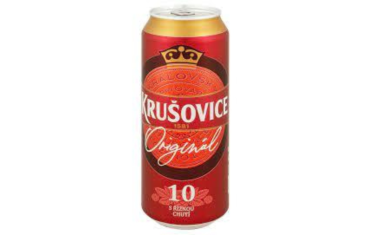 Пиво светлое Krusovice Original 10% 0.5 банка Чехия