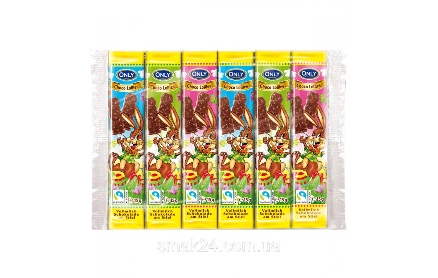 Шоколад фигурный на палочке  Choco Lolly  Only Австрия 15г