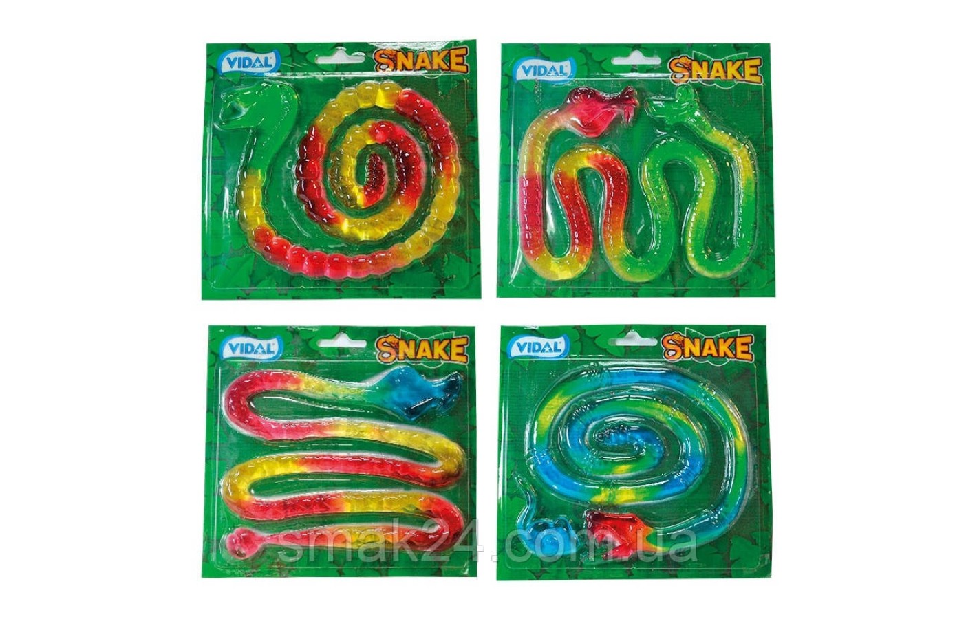 Желейные конфеты без глютена Snake Jelly (Змея 1м) Vidal Испания 66 г