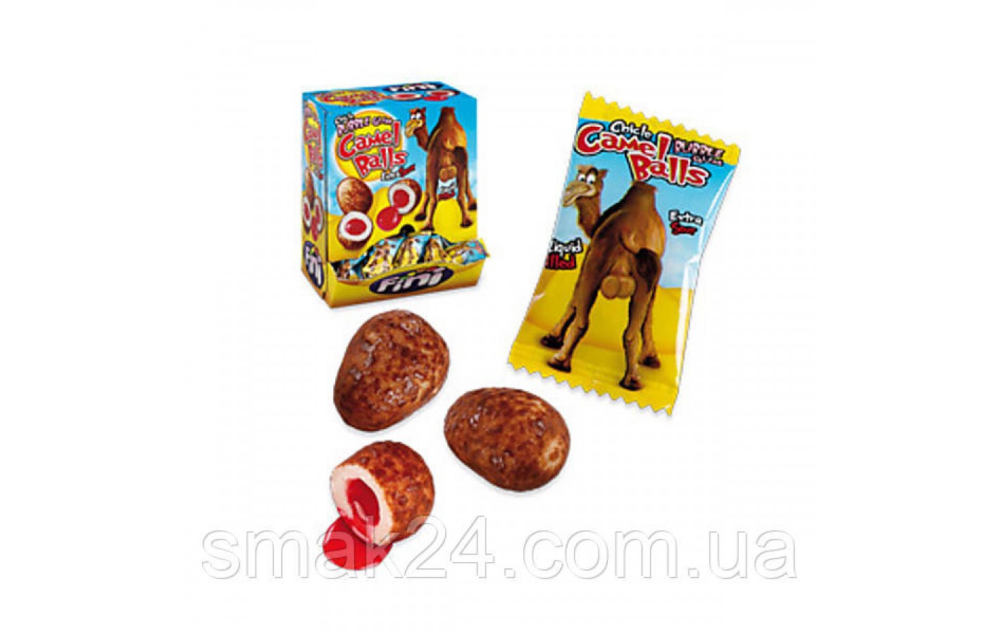 Жевательные конфеты (жвачки) без глютена Fini Camel Balls яйца верблюда Испания 200штх5г