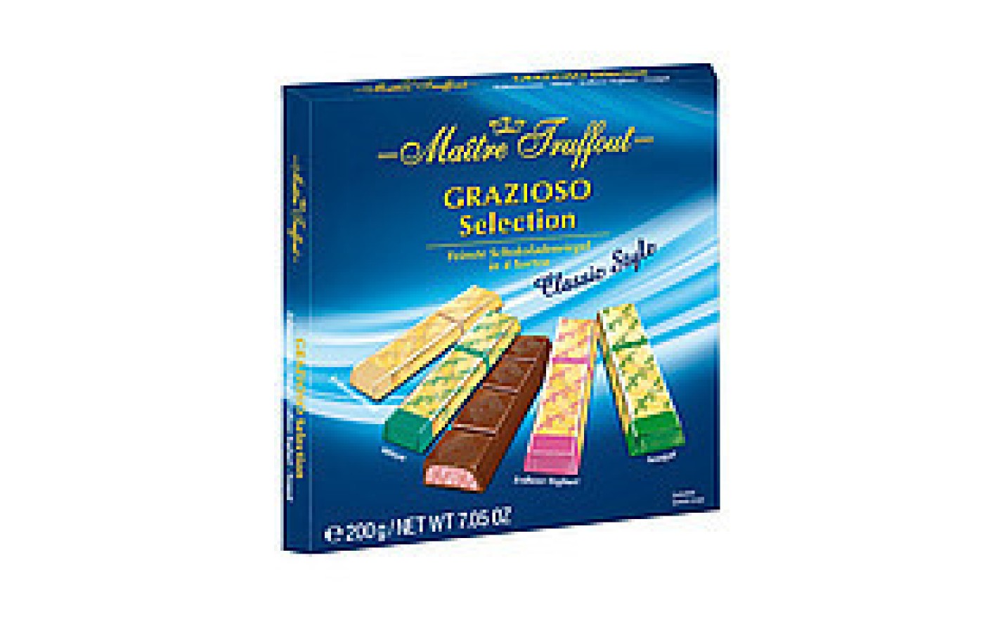 Чорний і молочний шоколад Grazioso Selection Classic style Maitre Truffout, 200 гр