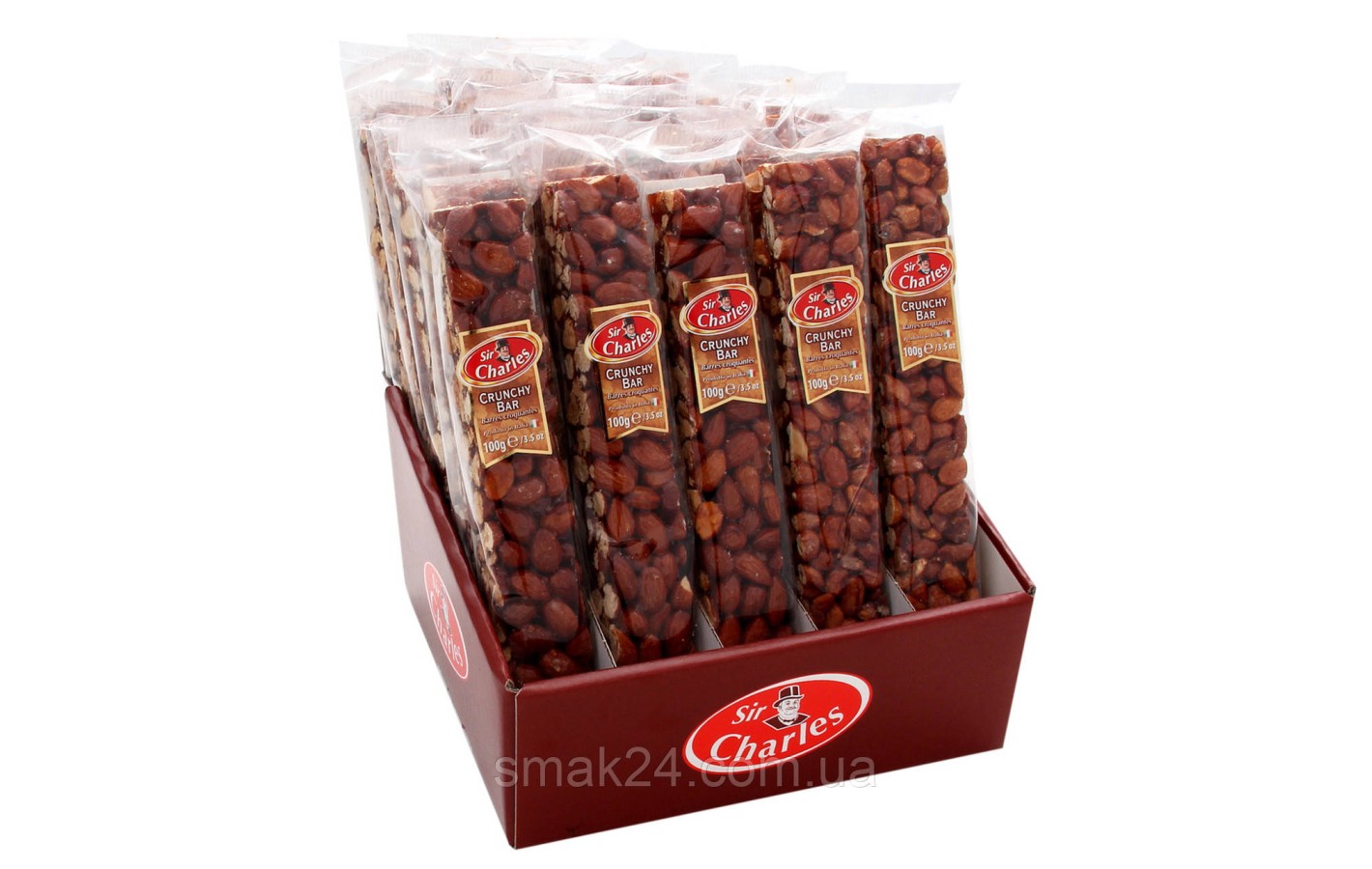 Хрусткий кранч бар із мигдалю (гриляж) CRUNCHY BAR Sir Charles 100g Австрія