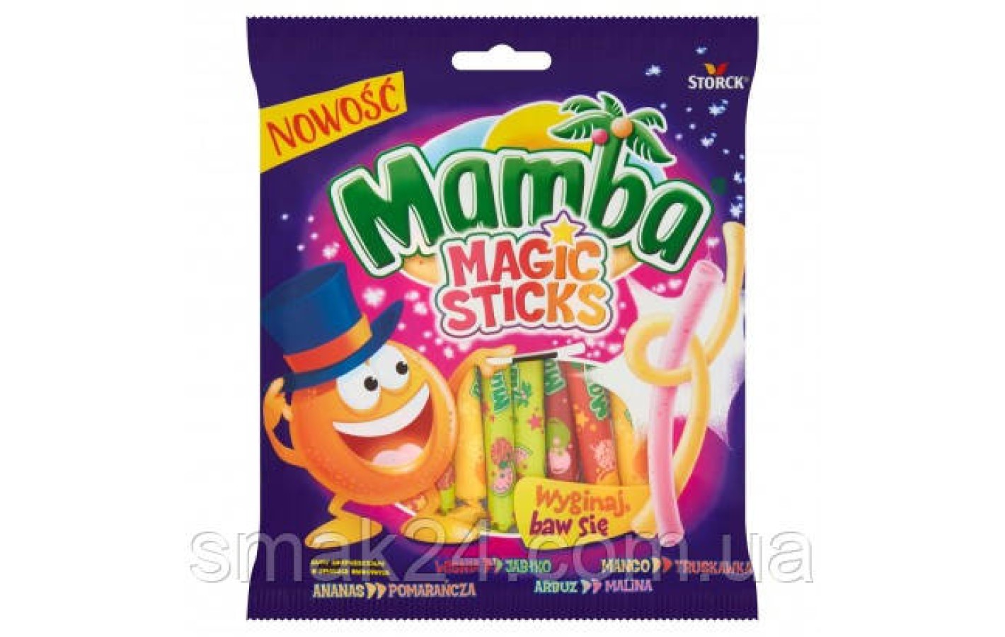 Жевательные конфеты Magic Sticks Mamba, 140г Германия