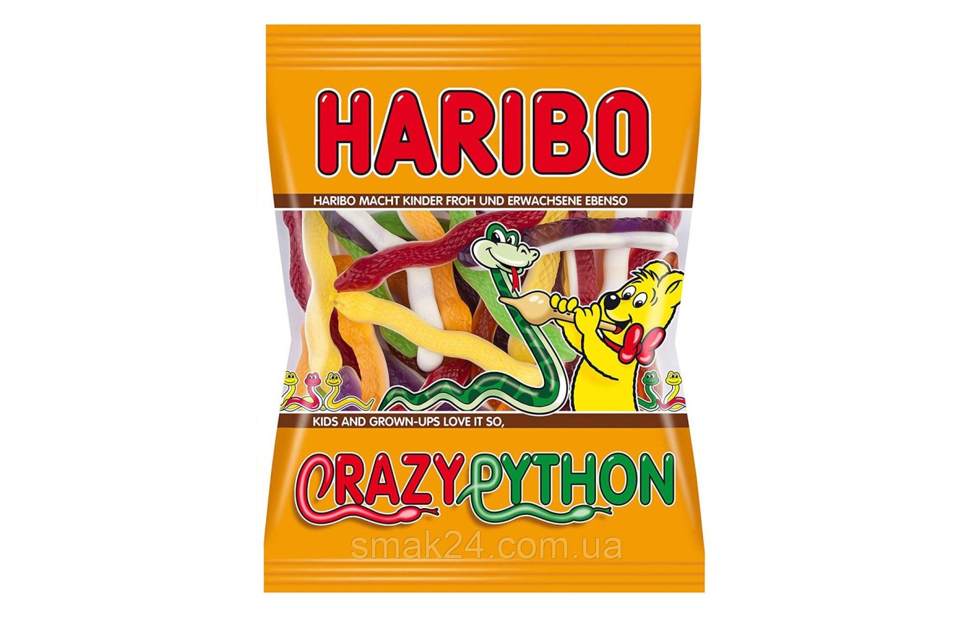 Желейні цукерки Божевільний пітон Crazzy Python Haribo Німеччина 200г