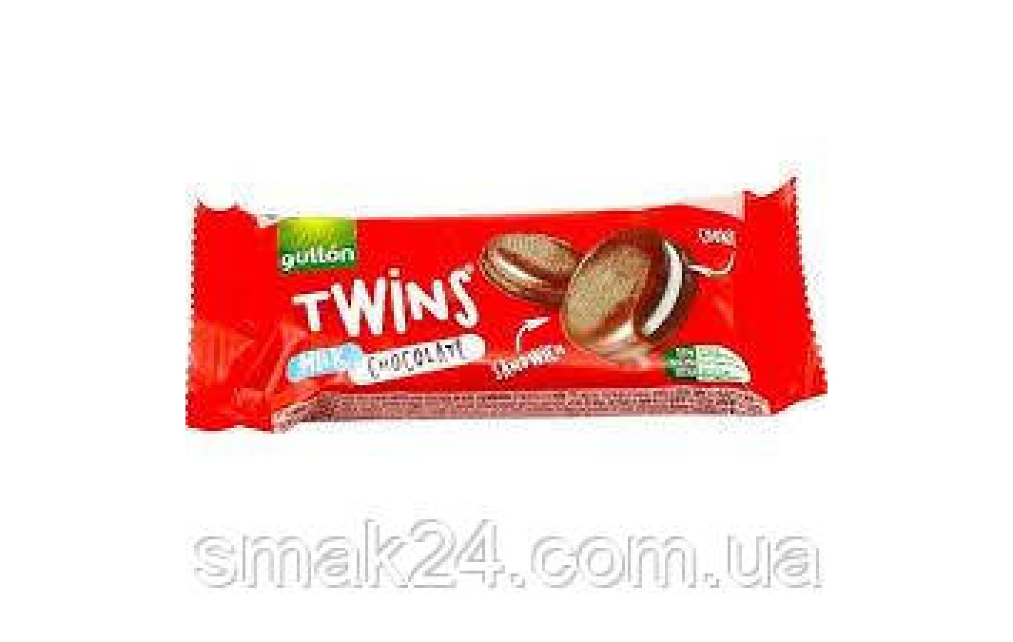 Печиво сендвіч без трансжирів у молочному шоколаді Twins Gullon 252 г (6x42 г) Іспанія