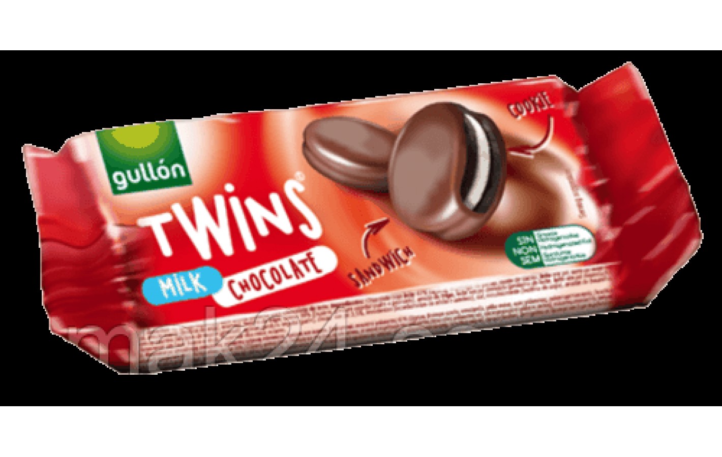 Печиво сендвіч без трансжирів у молочному шоколаді Twins Gullon 252 г (6x42 г) Іспанія