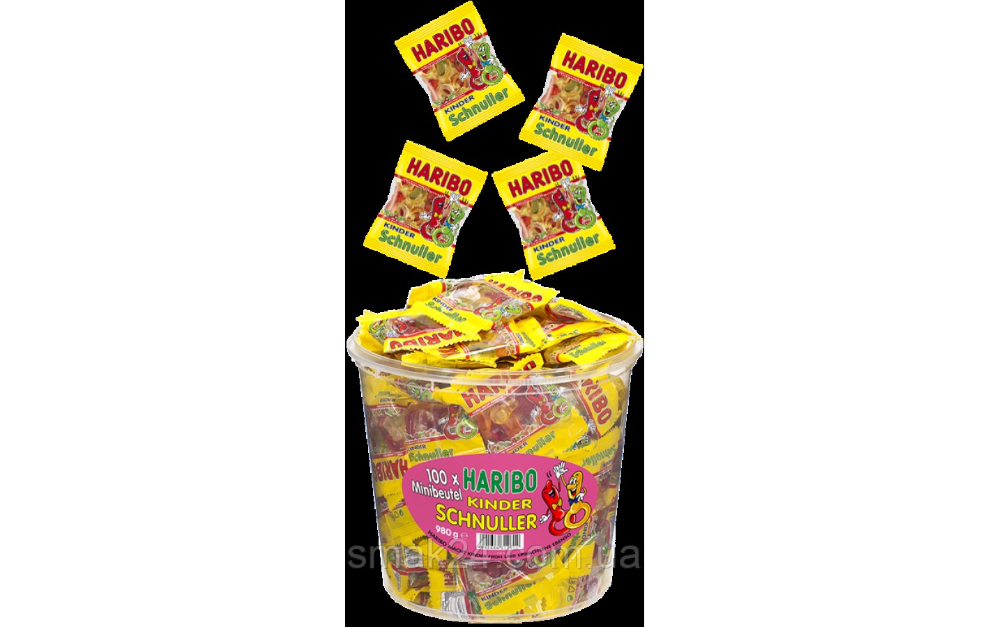 Желейні цукерки Дитяча соска Haribo Kinder Schnuller (фруктовий мікс) 9,8 м Німеччина