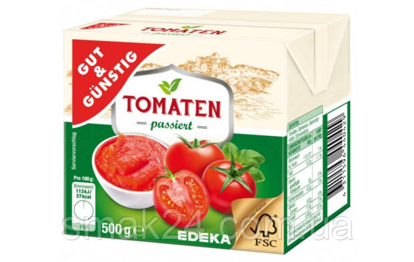 Томатная паста Gut&Gunstig Tomaten passiert  Edeka 500г Германия