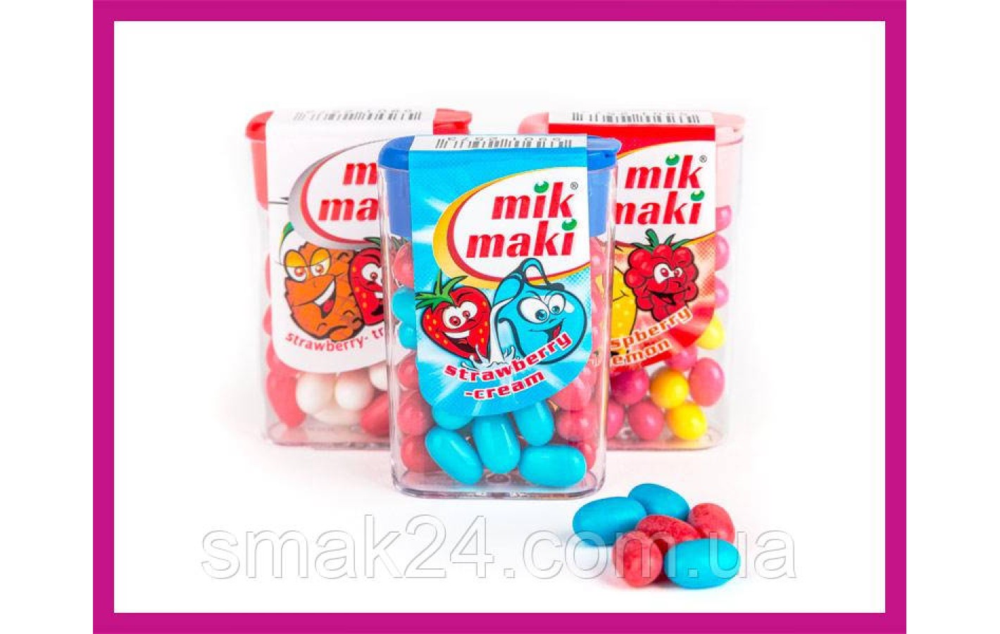 Драже Тик-Так фруктовое Mik Maki 70шт х 16г Польша