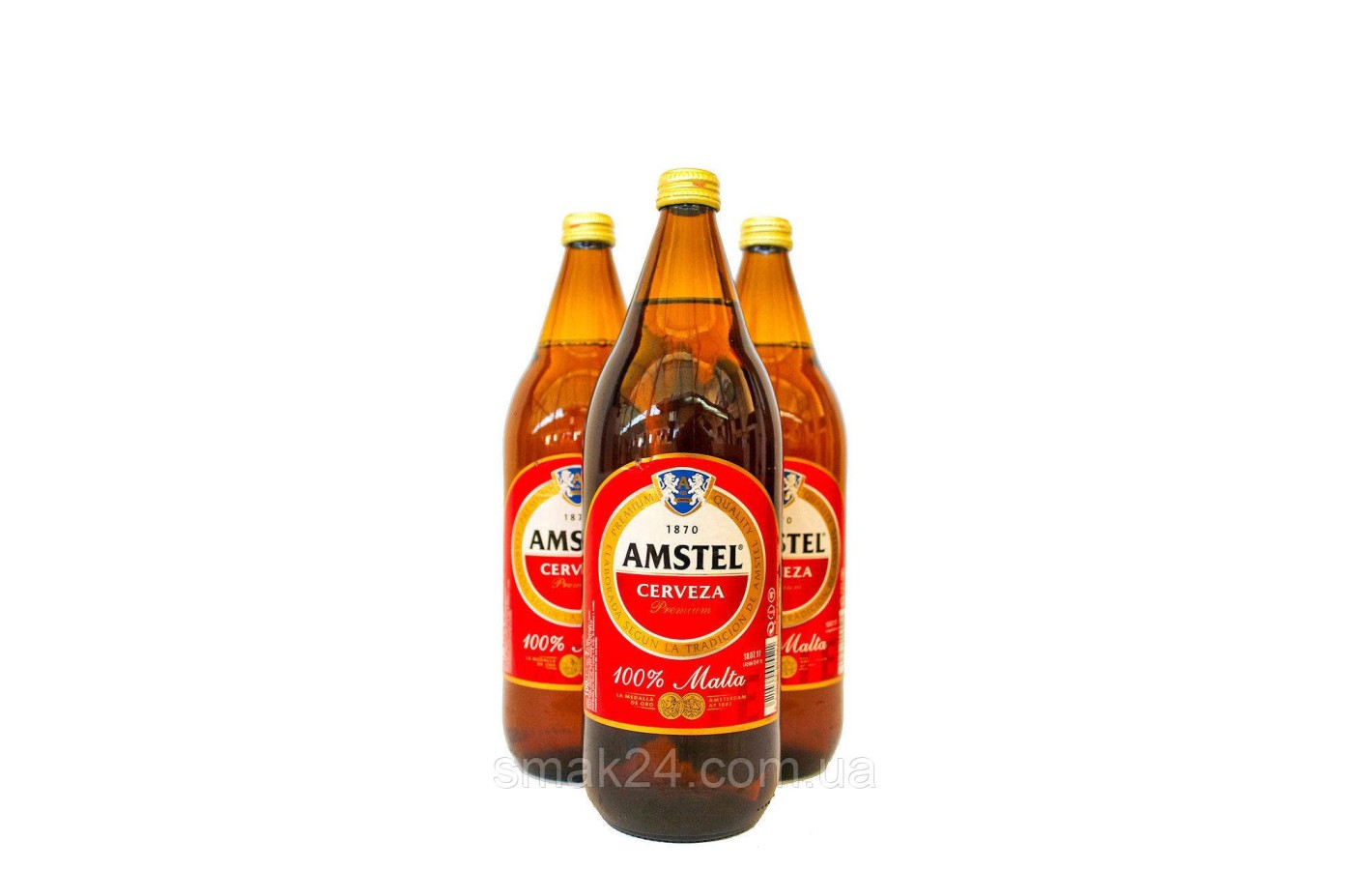 Пиво светлое Amstel Cerveza  Original 5% 1л Испания