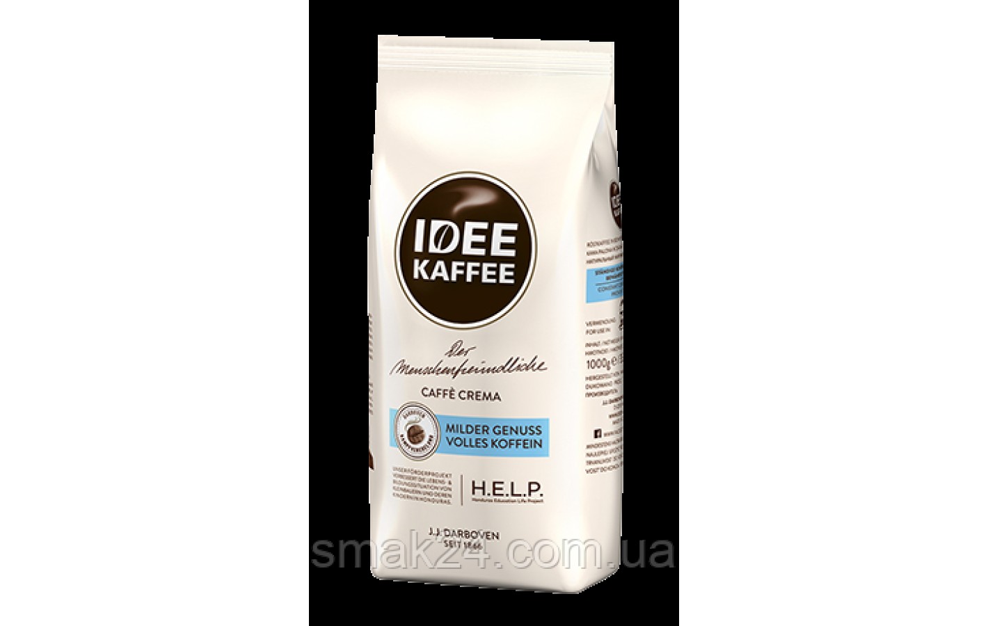 Кава зернова IDEE KAFFEE CREMA J. J. Darboven 100 арабіка 1 кг Німеччина