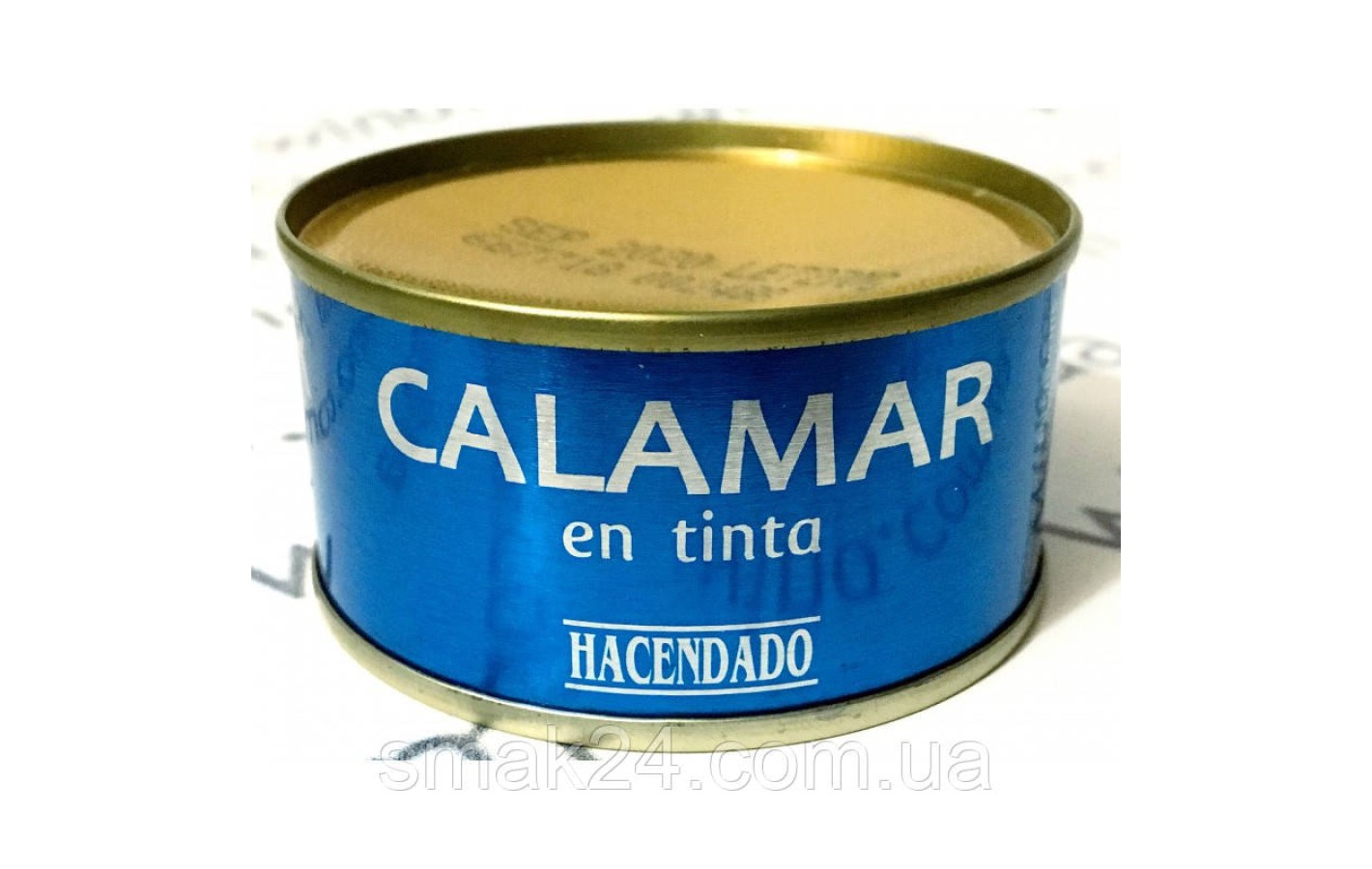 Кальмар кусочками без глютена в собственном соку (чернилах) Hacendado Calamar en tinta80 г Испания