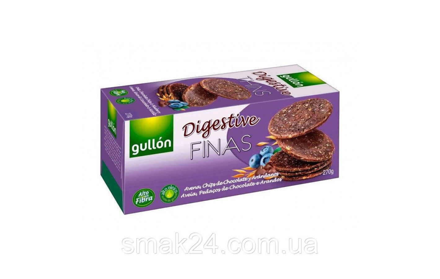 Печиво злакове з чорницею Digestive Thins Gullon 270 г Іспанія